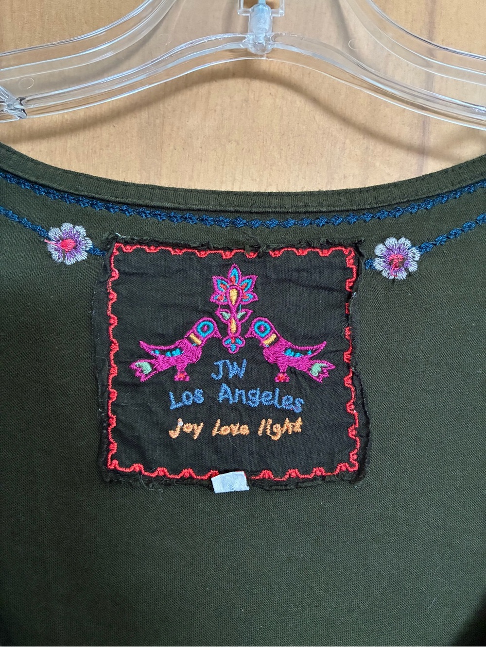 Johnny Was embroidered long sleeve dress size small